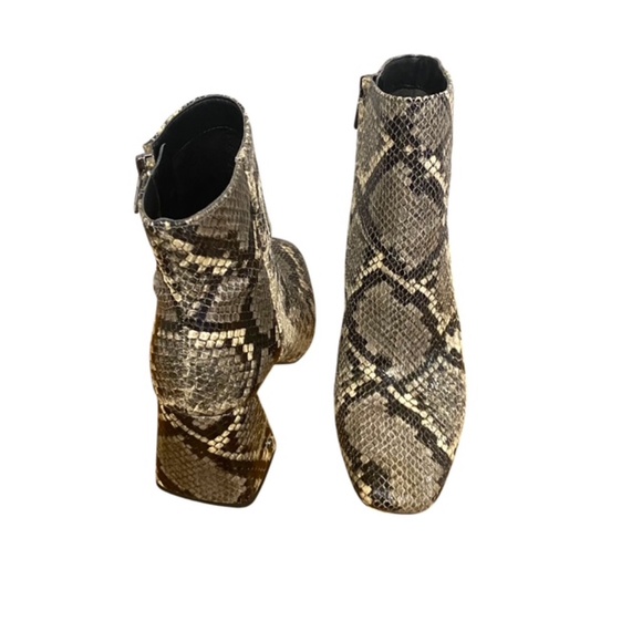 Circus by Sam Edelman Women Snakeskin Ankle Boots Size 8M - Picture 4 of 8